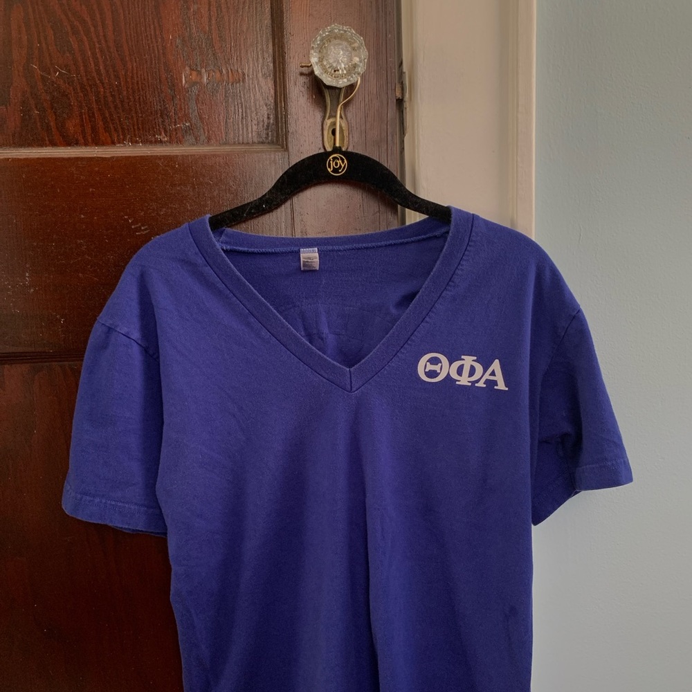Theta Phi Alpha - Blue Short Sleeve T Shirt